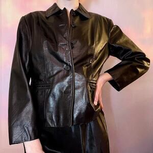 Vintage Black Leather Jacket
